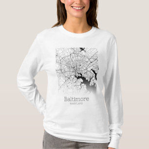 Camiseta Mapa de Baltimore