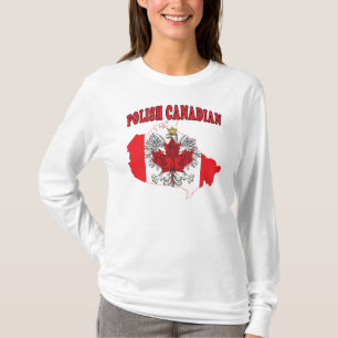 Camiseta Mapa de bandera de Canadá en Polonia