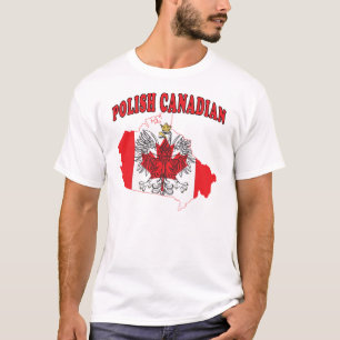 Camiseta Mapa de bandera de Canadá en Polonia