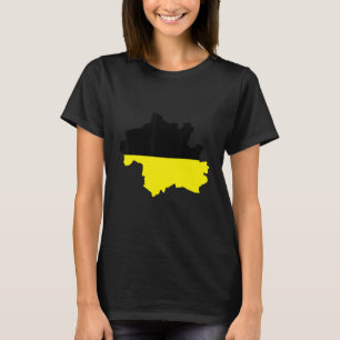 Camiseta Mapa de bandera de la ciudad de Múnich, Alemania