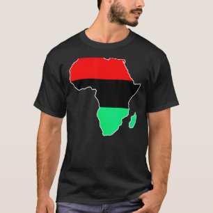 Camiseta Mapa de bandera de la Unión Continente Orgullo afr