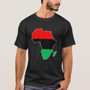 Camiseta Mapa de bandera de la Unión Continente Orgullo afr