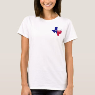 Camiseta Mapa de bandera de Texas para siempre