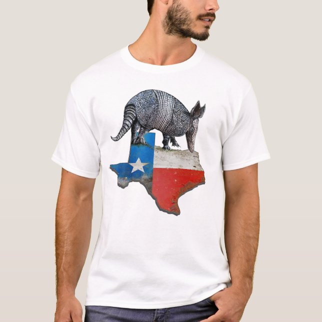 Camiseta Mapa de bandera del estado de Texas (Anverso)