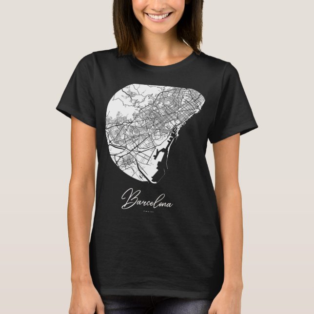 Camiseta Mapa de Barcelona (Anverso)