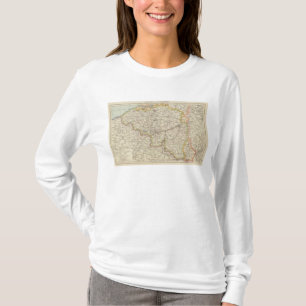 Camiseta Mapa de Bélgica y de Luxemburgo