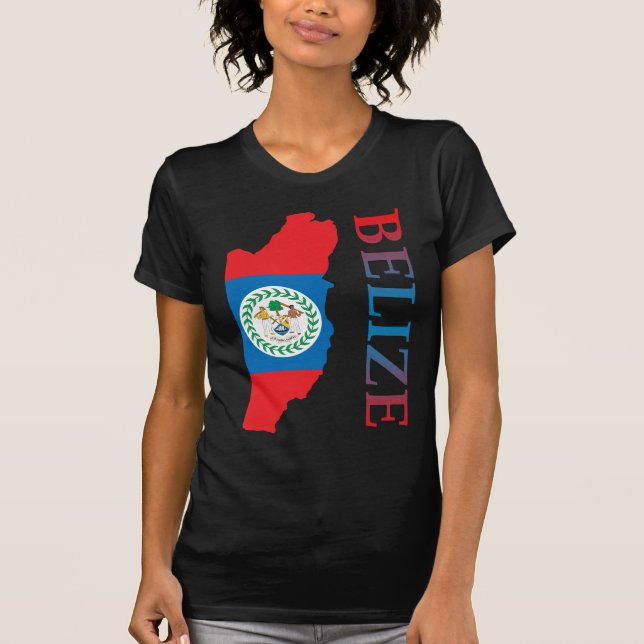 Camiseta Mapa de Belice (Anverso)