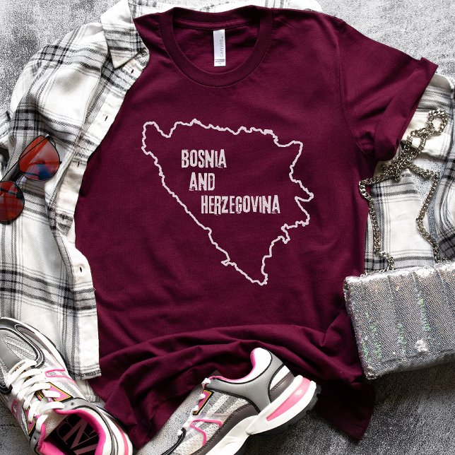 Camiseta Mapa de Bosnia y Herzegovina Tee Shirt Country Lin (Subido por el creador)