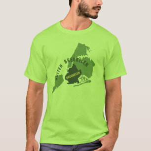 Camiseta Mapa de Brooklyn/de Breukelen