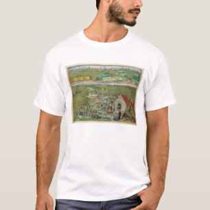 Camiseta Mapa de Cádiz, de "Civitates Orbis Terrarum" por 