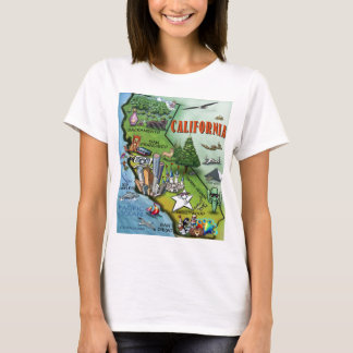 Camiseta Mapa de California