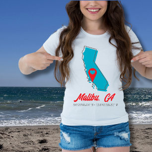 Camiseta Mapa de California