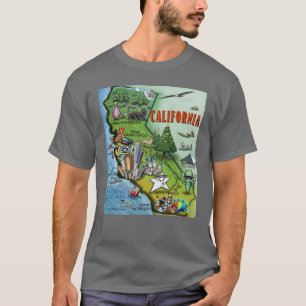 Camiseta Mapa de California