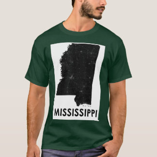 Camiseta Mapa de calles de Mississippi