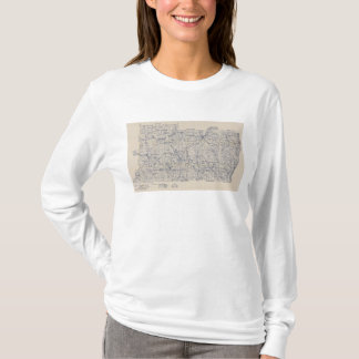 Camiseta Mapa de camino de la bicicleta de Wisconsin 4