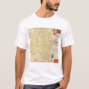 Camiseta Mapa de camino N y S Dakota