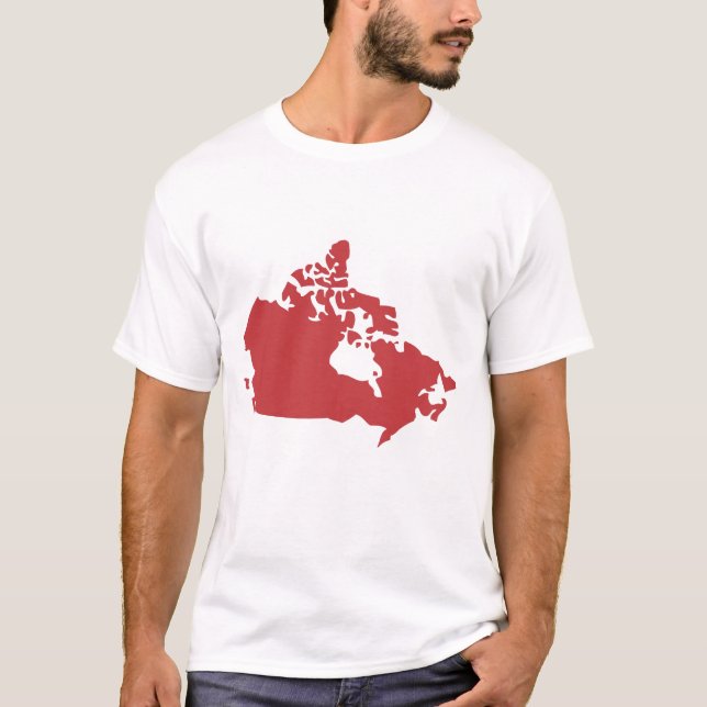 Camiseta Mapa de Canadá (Anverso)