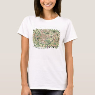 Camiseta Mapa de Canterbury, de 'Civitates Orbis Terrarum'