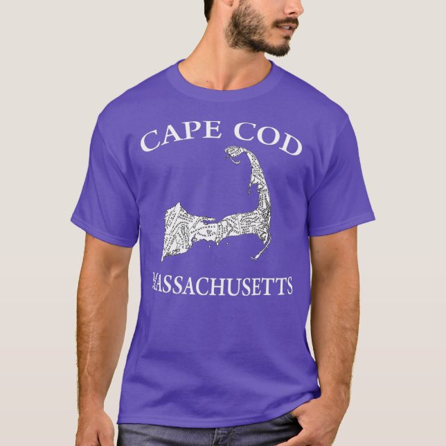 Camiseta Mapa de Cape Cod (Anverso)