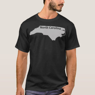 Camiseta Mapa de Carolina del Norte Esbozo de regalo del or