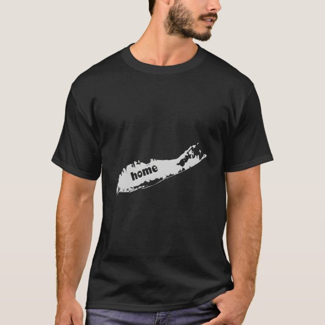 Camiseta Mapa de casa de amor de Long Island T Shirt (Anverso)