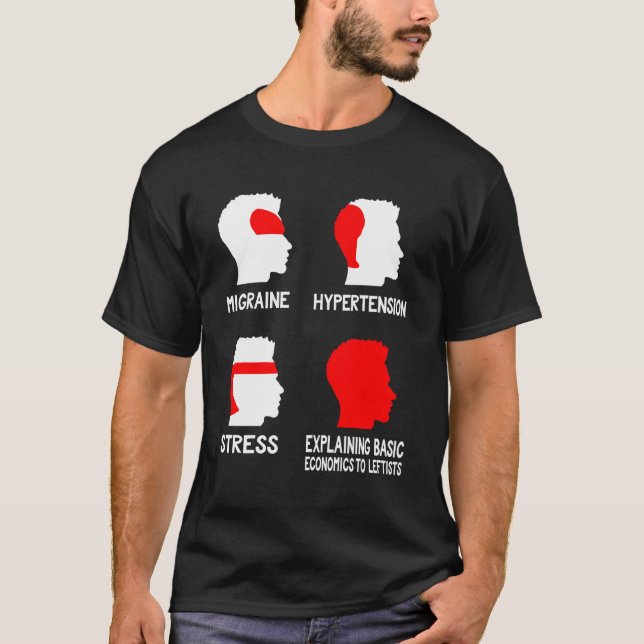 Camiseta Mapa de Cefalea Socialista Gracioso (Anverso)
