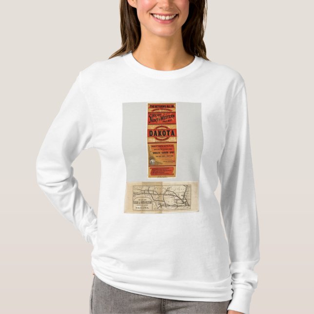 Camiseta Mapa de Chicago y de líneas ferroviarias del (Anverso)