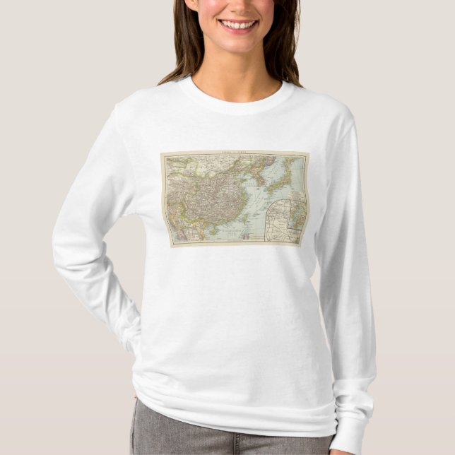 Camiseta Mapa de China y de Japón (Anverso)