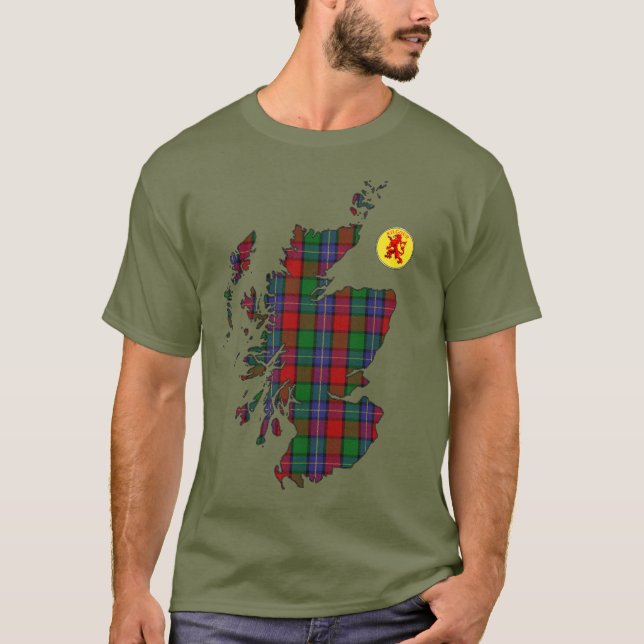 Camiseta Mapa de Clan Kilgour [EDIT] Tartán (Anverso)