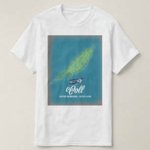 Camiseta Mapa de Coll Inner Hebrides Escocia