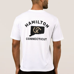 Camiseta Mapa de conexión de lanzamientos personalizados de