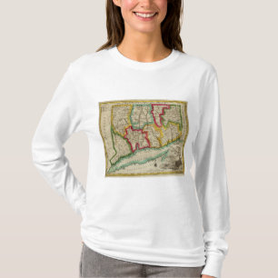 Camiseta Mapa de Connecticut