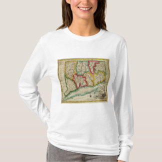 Camiseta Mapa de Connecticut
