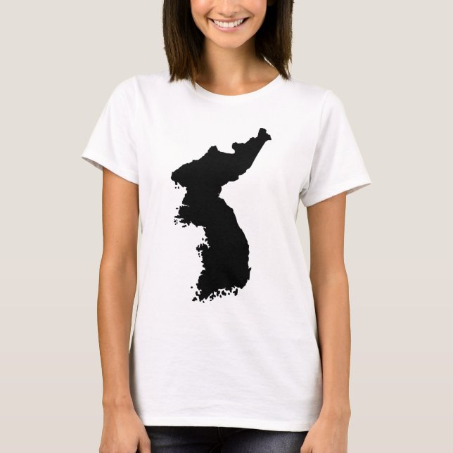 Camiseta Mapa de Corea (Anverso)