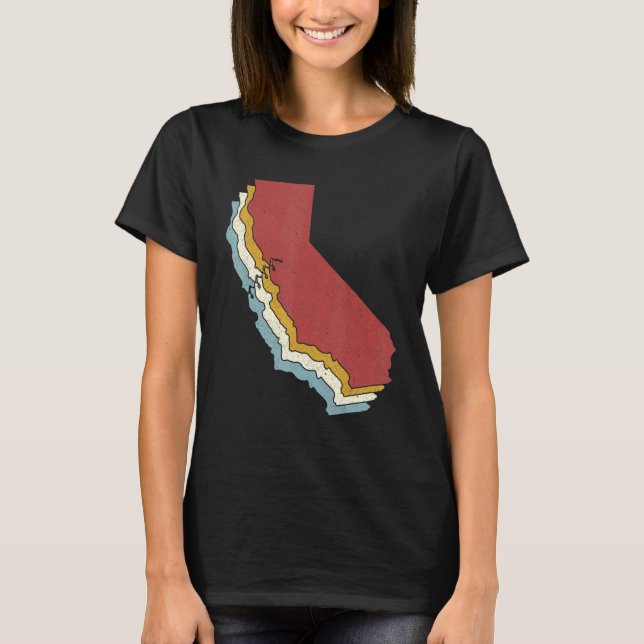 Camiseta Mapa de cosechas de animales del estado de Retro U (Anverso)