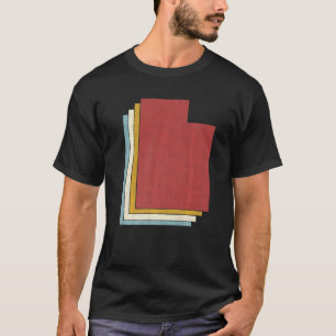 Camiseta Mapa de cosechas del estado de Retro USA Utah