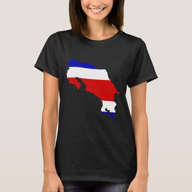 Camiseta Mapa de Costa Rica Costa Rica Orgulloso (Anverso)
