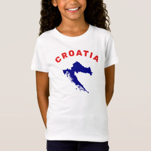 Camiseta Mapa de Croacia