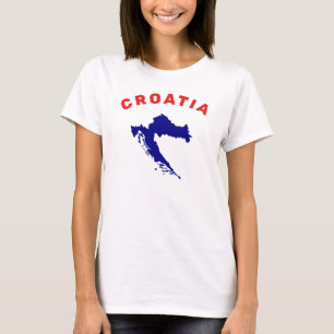 Camiseta Mapa de Croacia