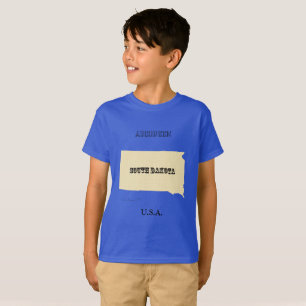 Camiseta - Mapa de Dakota del Sur con ciudad