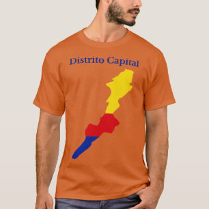 Camiseta Mapa de Distrito Capital Colombia