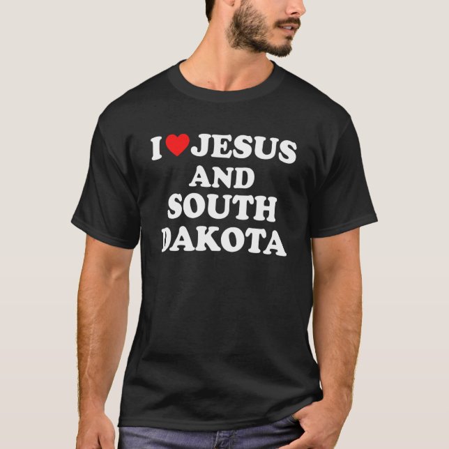 Camiseta Mapa De Ee.Uu. Orgulloso Cristiano Yo Amo A Jesús  (Anverso)