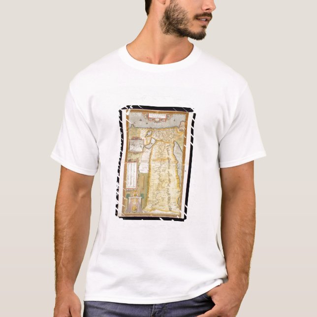 Camiseta Mapa de Egipto antiguo, 1584 (Anverso)
