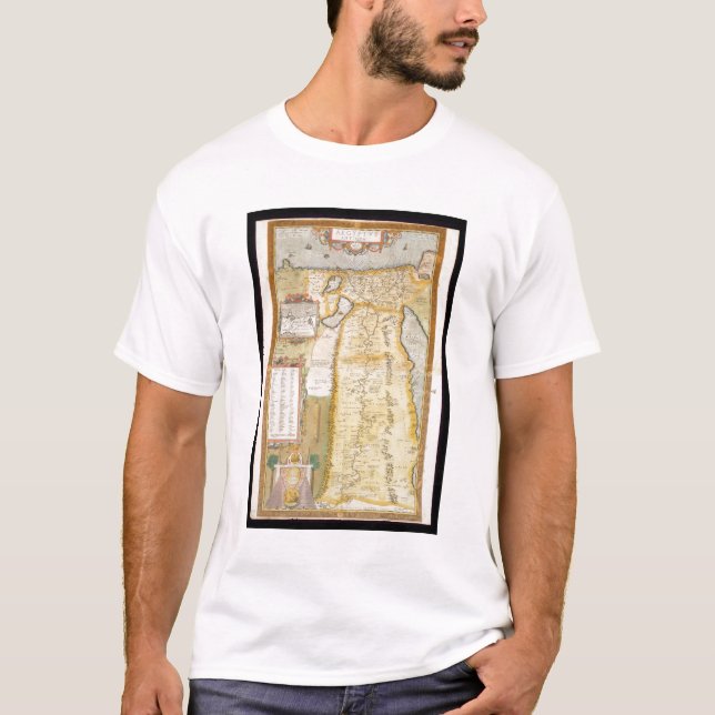 Camiseta Mapa de Egipto antiguo, 1584 (Anverso)