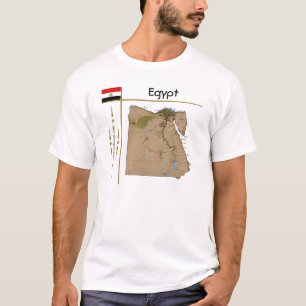 Camiseta Mapa de Egipto + Bandera + Título