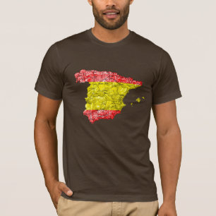 Camiseta Mapa de España Colores de la Bandera