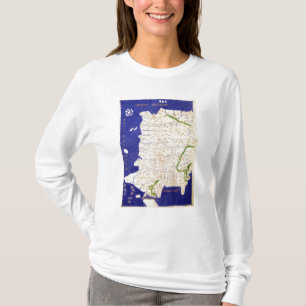 Camiseta Mapa de España y de Portugal, de 'Geographia