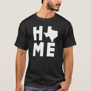 Camiseta Mapa de Estado de Texas Home Us