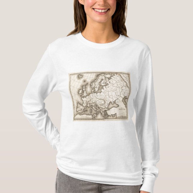 Camiseta Mapa de Europa (Anverso)