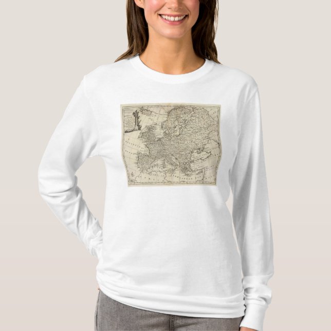 Camiseta Mapa de Europa 3 (Anverso)